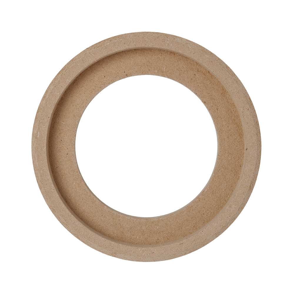MDF-ring, 4 tum, flera ovala ringar i träfiber.