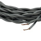 Auto-Connect tvinnad högtalarkabel 2x1.0mm² grå och vit, 6 meter