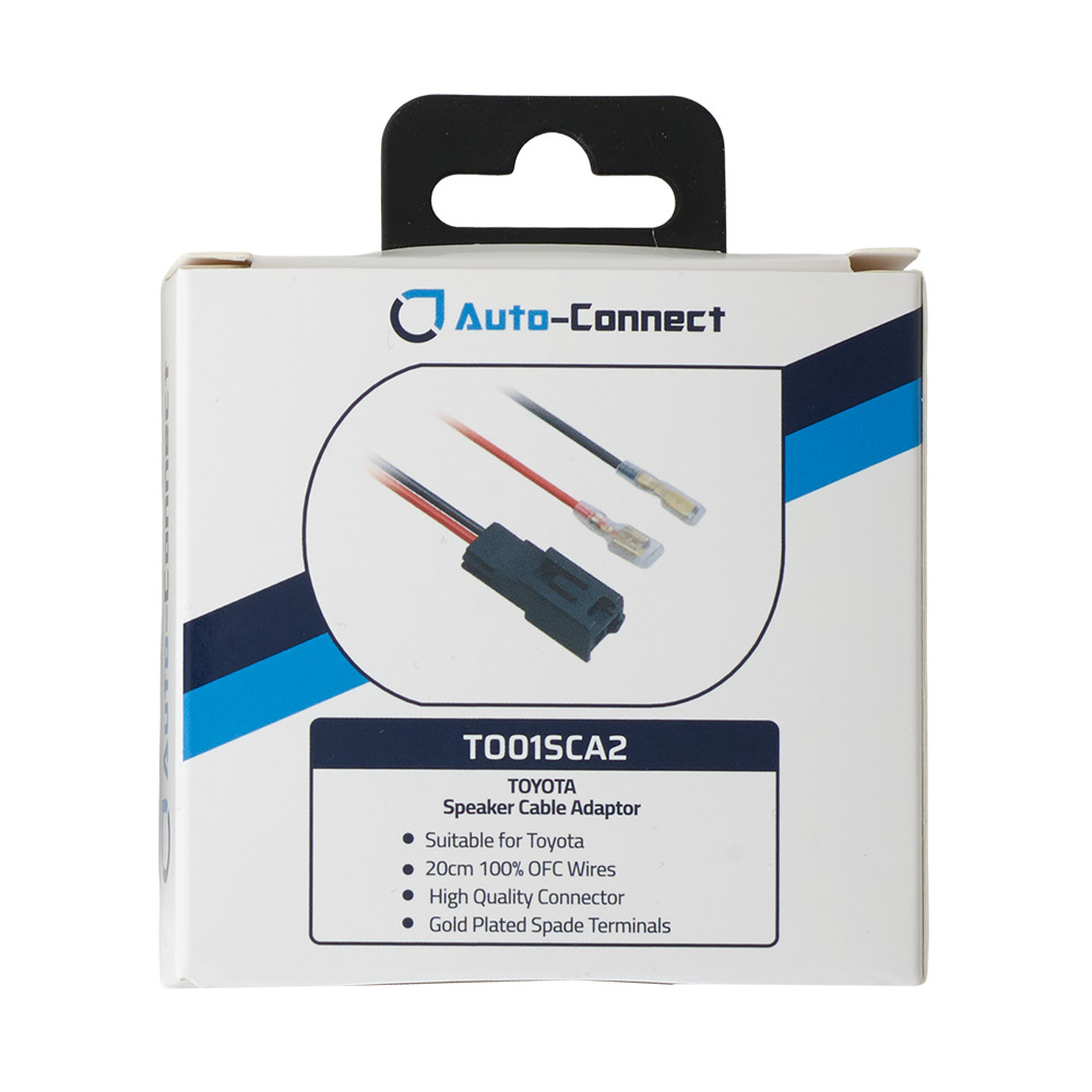 Förpackning av Auto-Connect högtalarkontakt för nyare Toyota.