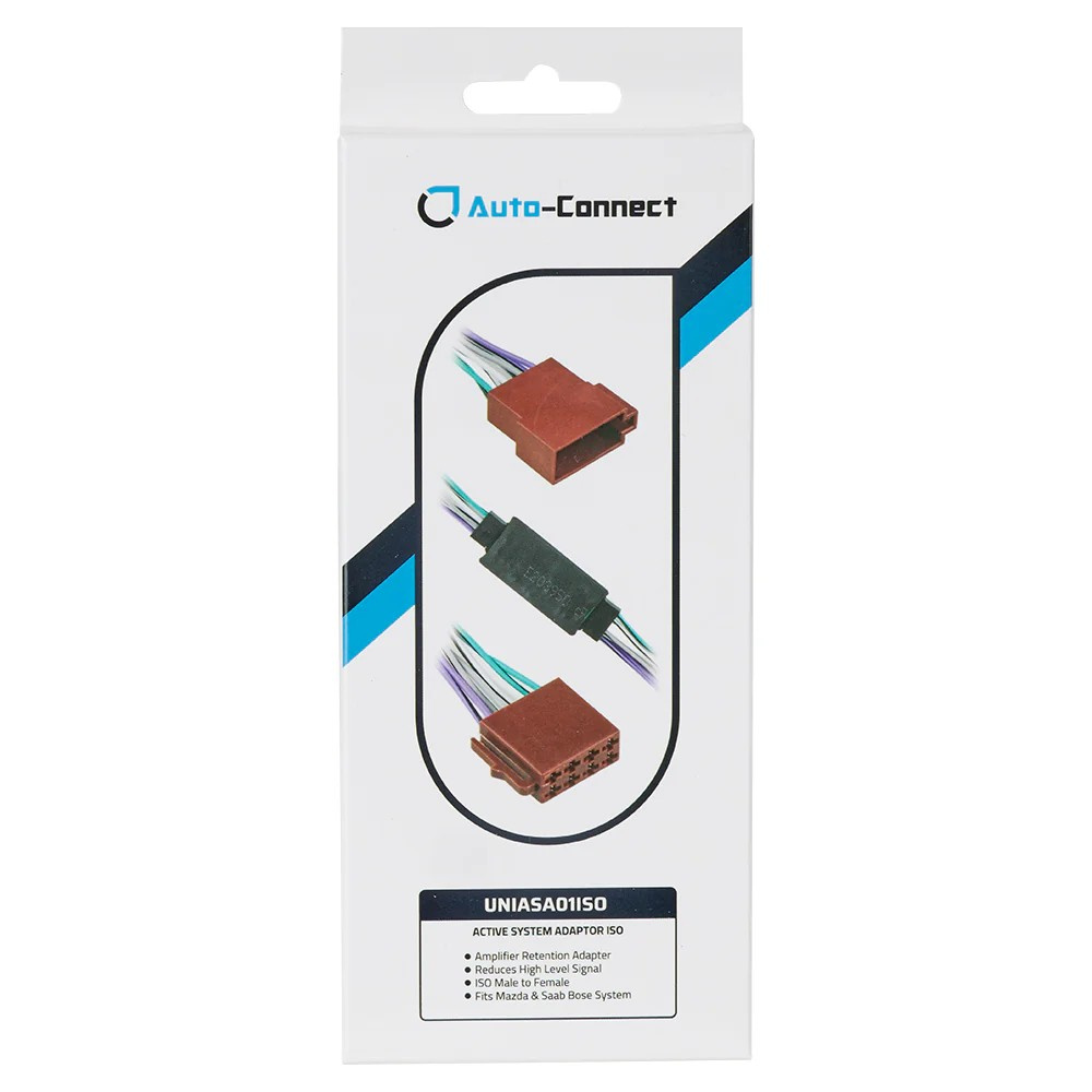 Auto-Connect UNIASA01ISO, nivåsänkare för bilar med originalslutsteg