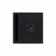 Auto-Connect tom baslåda 1x12 tum, portad En svart baslåda för en 12-tums subwoofer med port.