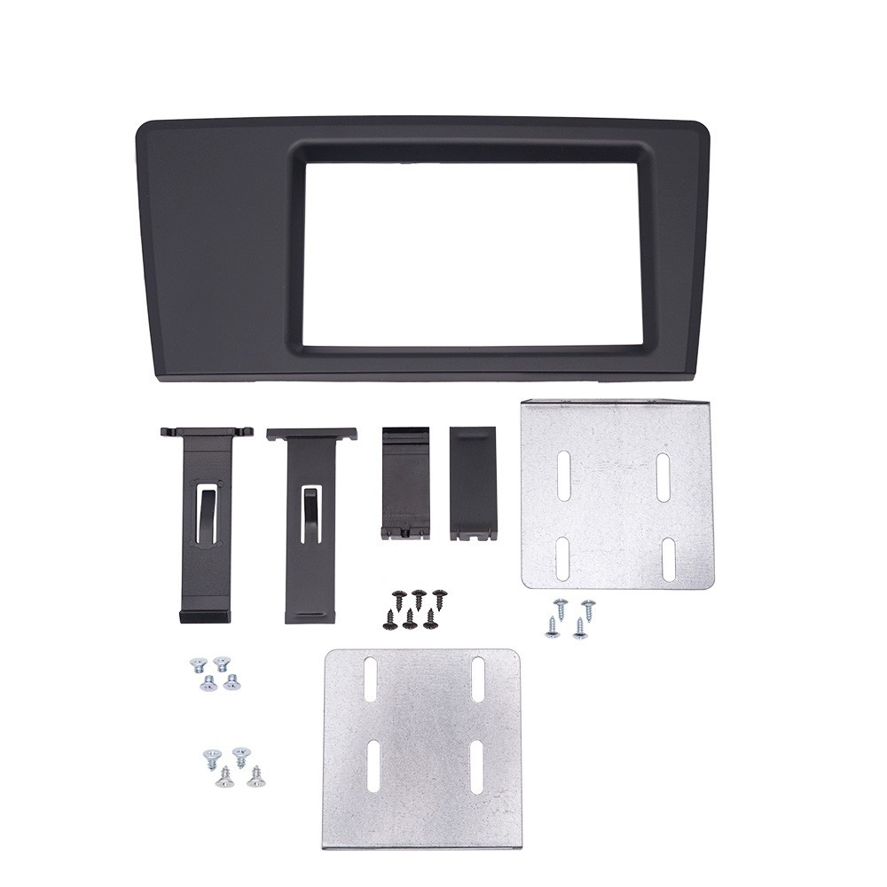 Monteringsram 2-DIN till Volvo V70/S60 2000-2004, mörkgrå