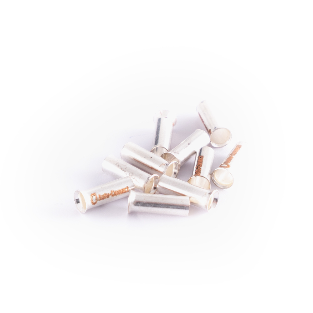 Kabelhylsor i silver, 10-pack, för 2.5mm²-kabel.