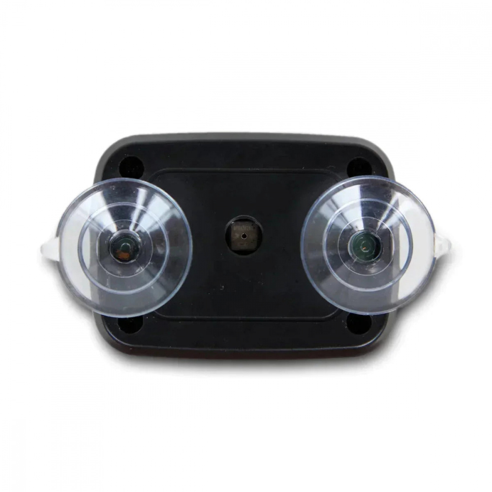 Fristående dB-mätare med sugkoppar, mäter upp till 160 dB.