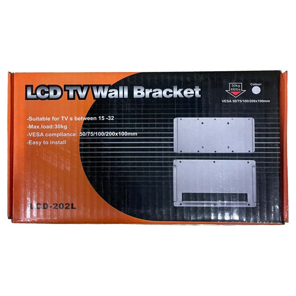 TV väggfäste 15-32 tum, 30kg max