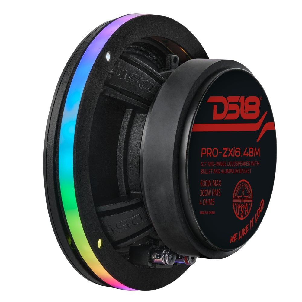 DS18 DLRING6, 6.5tums digtal RGB LED-ring för högtalare/basar
