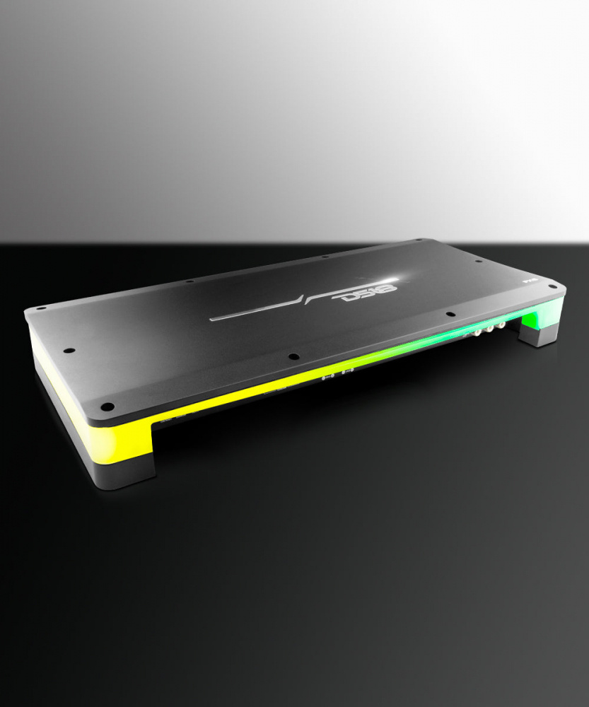 6-kanalssteg med LED-belysning och flera installationsalternativ.