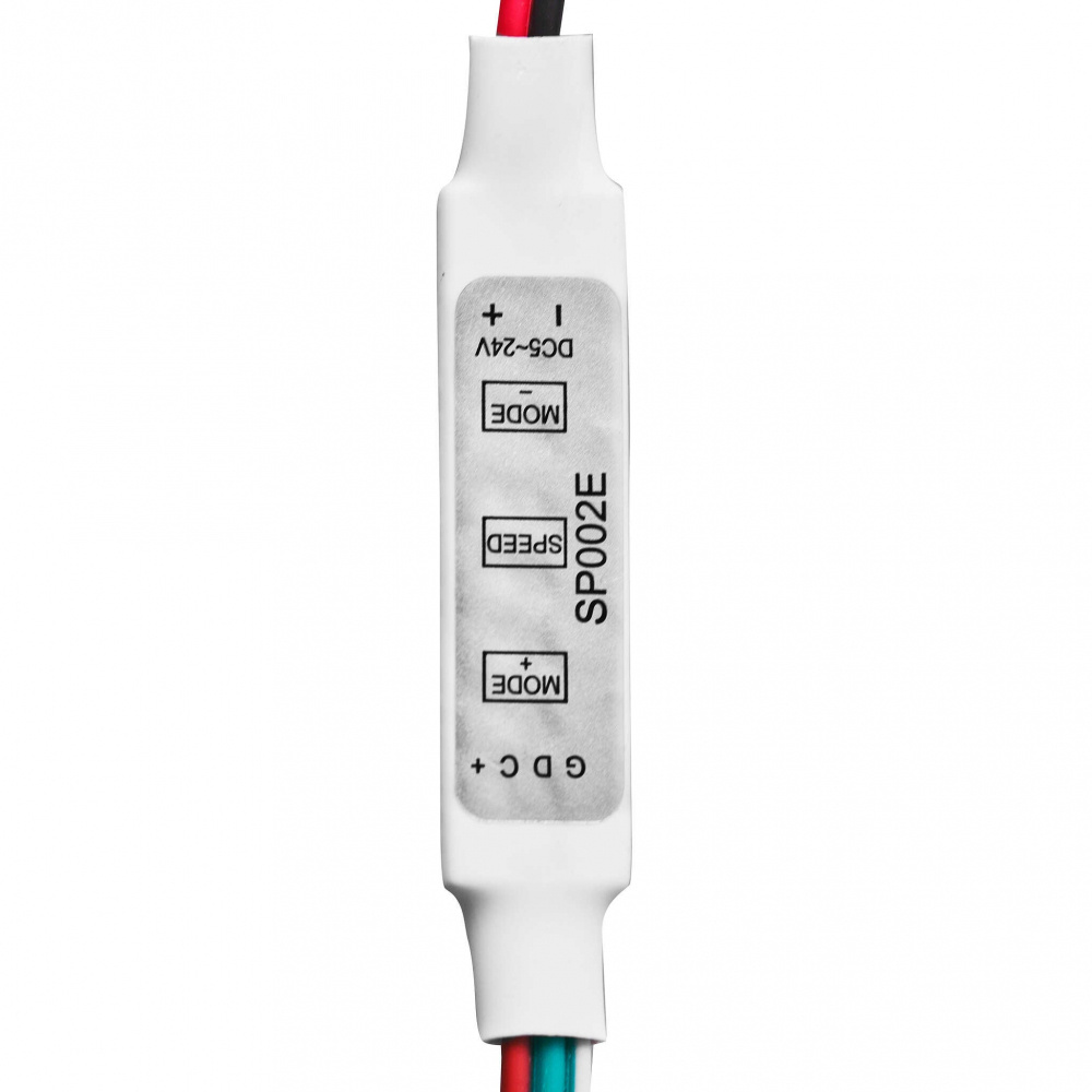 Kontrollmodul med knappar för lägen och hastighet.