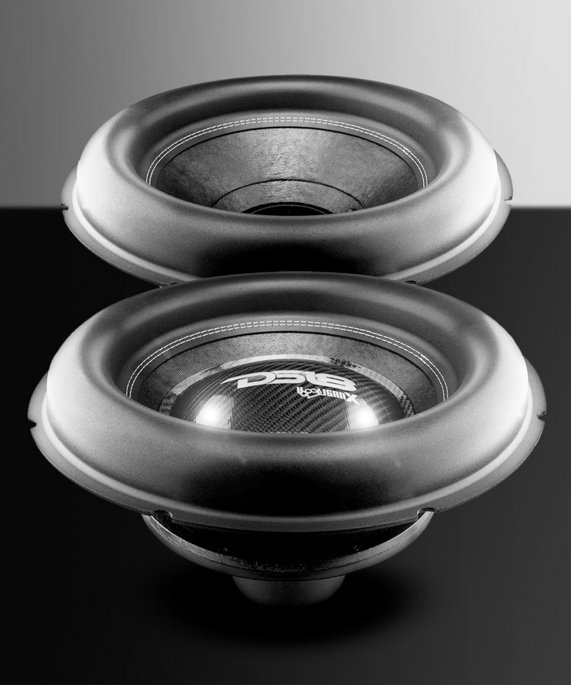 Högtalare med dubbel kon och en elegant design för bilstereosystem.