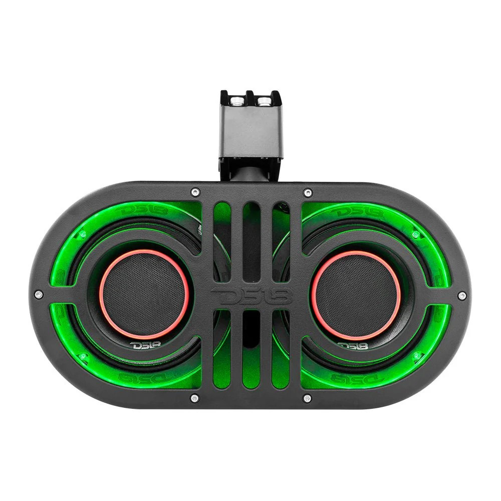 DS18 JVOCE, 2x6.5 tums vädertålig soundbar med LED