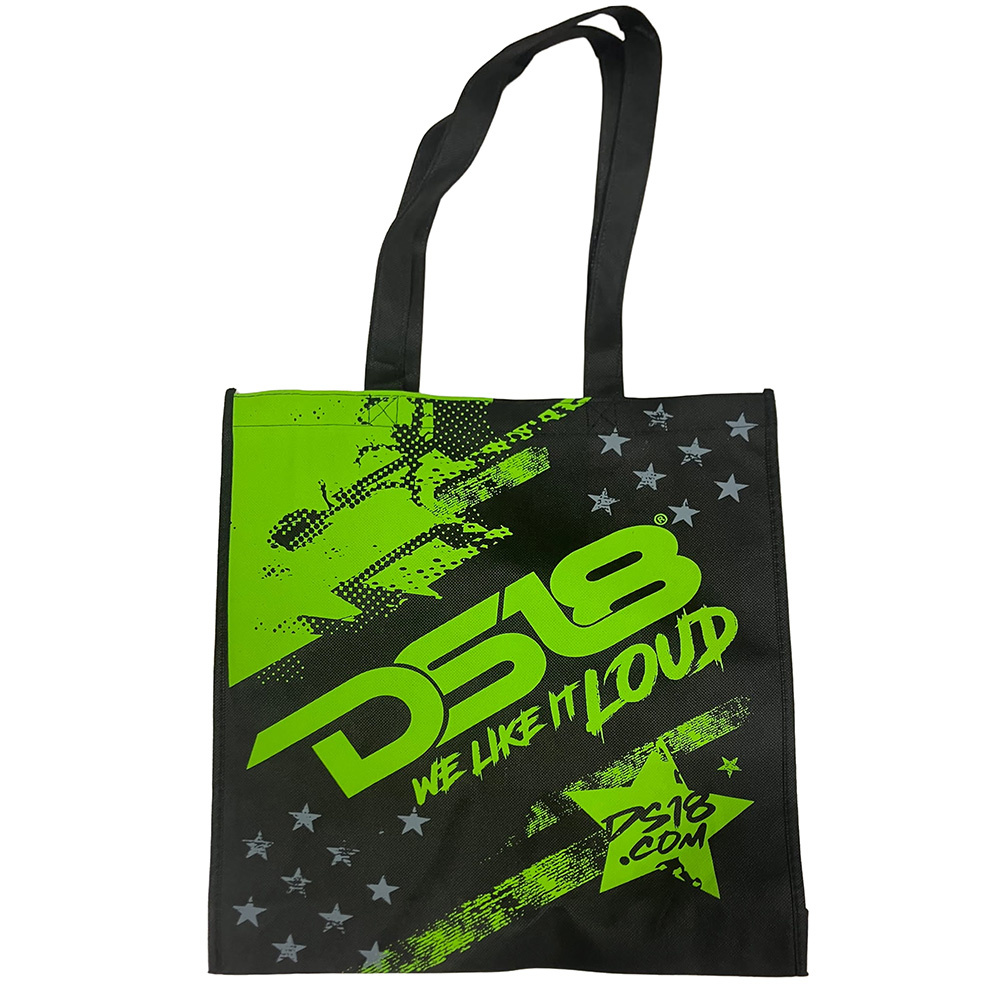 DS18 tygväska, rosa/blå/grön