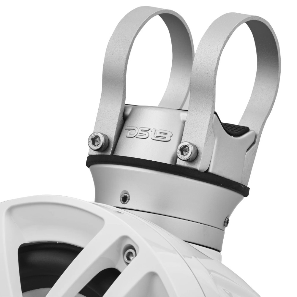 DS18 NXL-PS6W, vita 6.5 tums marinhögtalare i pods med LED, par