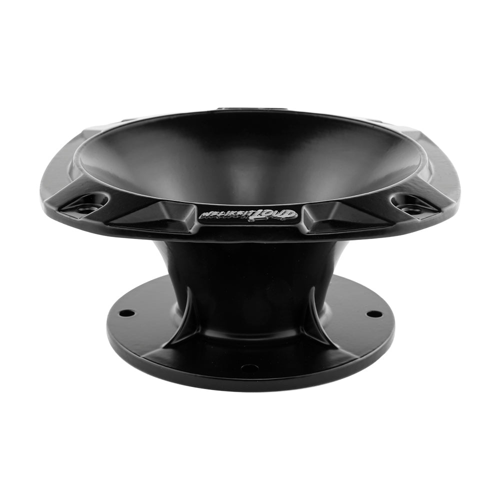 Svart 2-tums horn för driver, slimmad design, robust konstruktion.