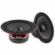 DS18 PRO-X8.4M, 8 tums midbas, styck Högtalare med 8 tum midbas, robust konstruktion och svart/röd design.
