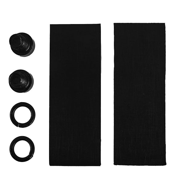 Svart monteringskit med fästen för installation av soundbar.