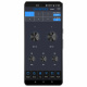 Onkyo R-MS25, 8-kanalig DSP med inbyggd förstärkare och Bluetooth App för Onkyo R-MS25 med volymkontroller och inspelningsalternativ.