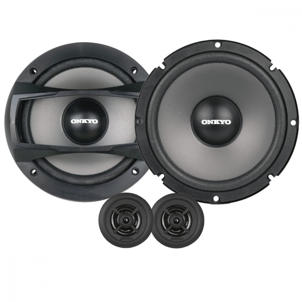 Högtalarsystem med två 6.5 tums element och två diskanter.
