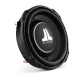JL Audio 12TW3-D4, slimmat 12 tums baselement Ett slimmat 12 tums baselement med svart design och JL Audio-logotyp.