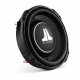 JL Audio 12TW3-D8, slimmat 12 tums baselement Ett slimmat 12-tums baselement med svart design och JL Audio-logotyp.