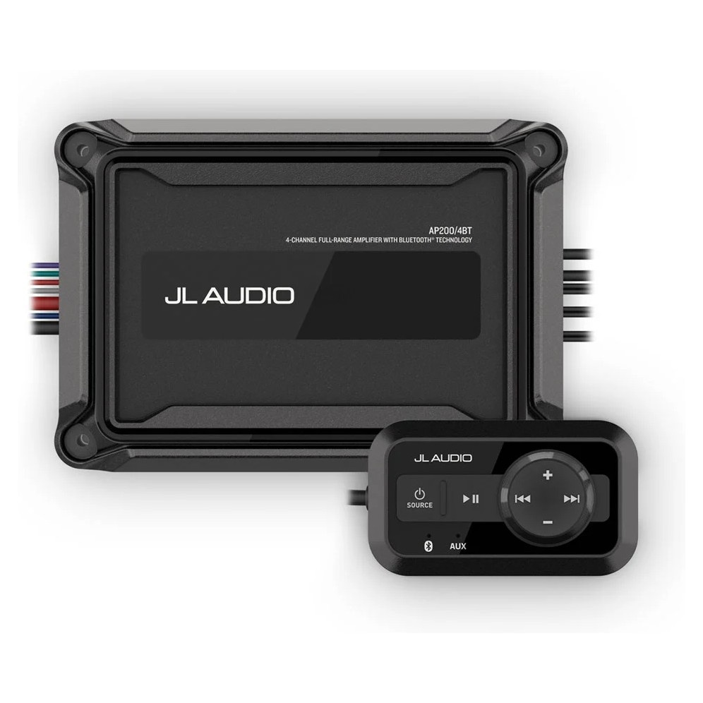 JL Audio AP200/4BT, marint 4-kanaligt slutsteg med Bluetooth