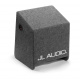 JL Audio CP112-W0v3, 1x12 tums baslåda En grå baslåda med JL Audio-logotyp, fyrkantig design.