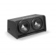 JL Audio CP212-W0v3, 2x12 tums baslåda En grå baslåda med två 12-tums element.