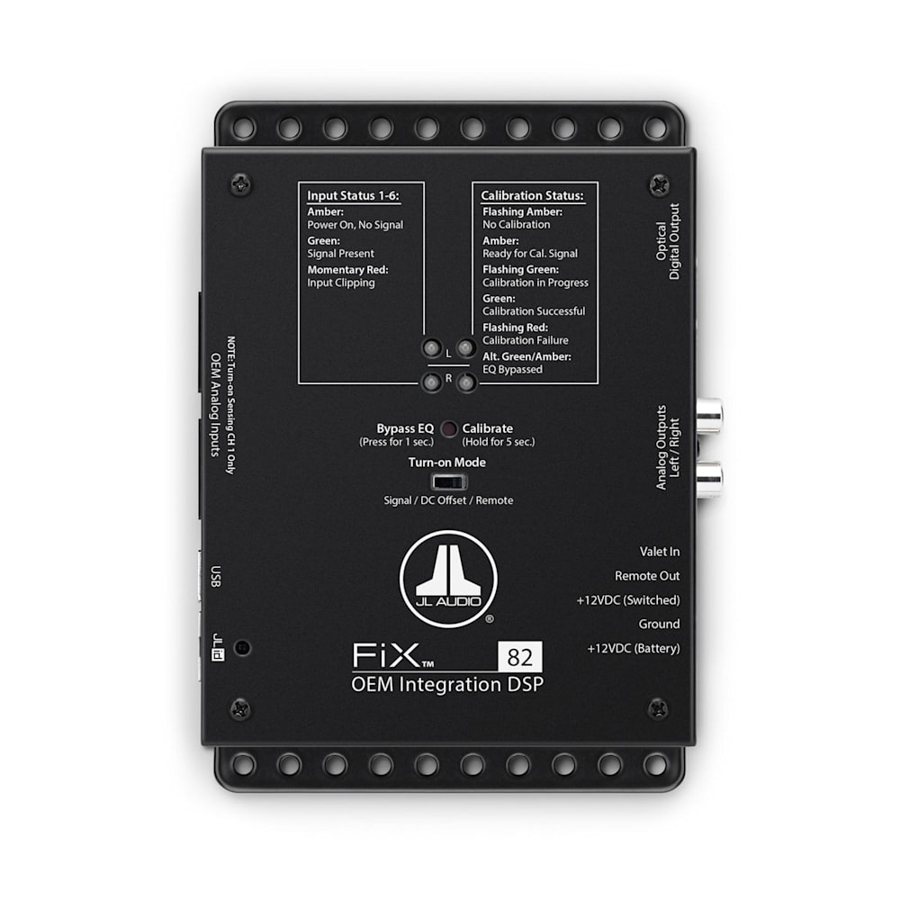 JL Audio FiX-82, integrerings-DSP med analoga & digitala utgångar
