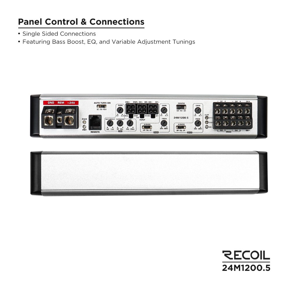 Recoil 24M1200.5, flerkanaligt slutsteg till lastbil