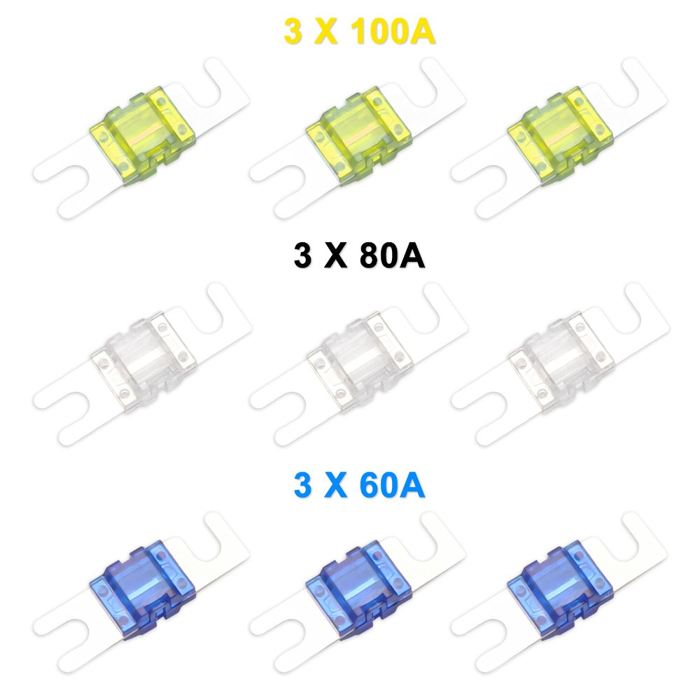 Recoil MFH13 Mini-ANL säkringshållare 3x50mm² till 3x20mm²