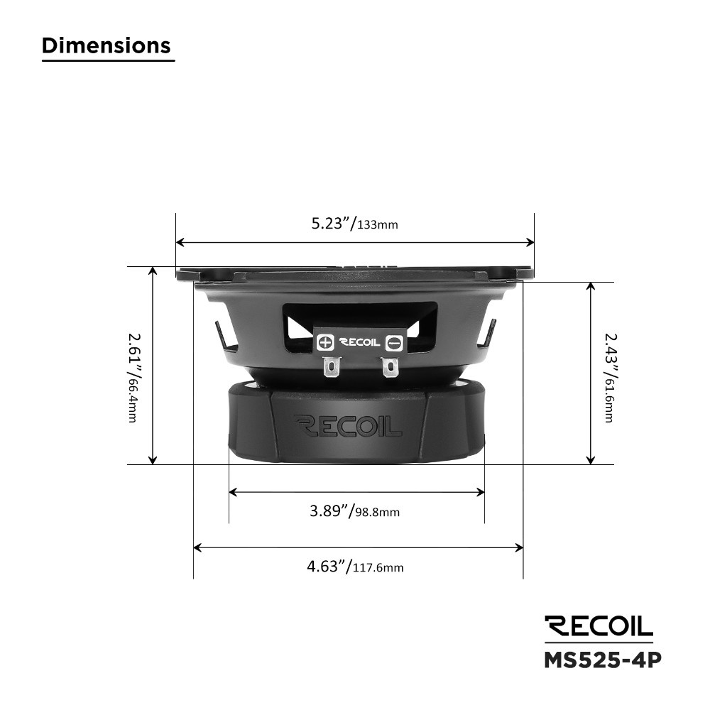 Recoil MS525-4P, 5.25