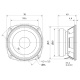 Visaton FRS 8, 3.3 tums högtalarelement, 8 Ohm Visaton FRS 8, 3.3 tums högtalarelement, 8 Ohm