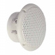 Visaton FR8WP Vit marinhögtalare Vit rund marinhögtalare med galler och monteringsfästen.