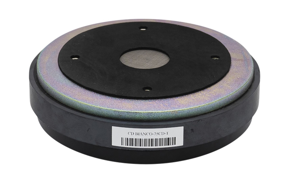 Kompressionsdriver med rund form och flera fästhål.