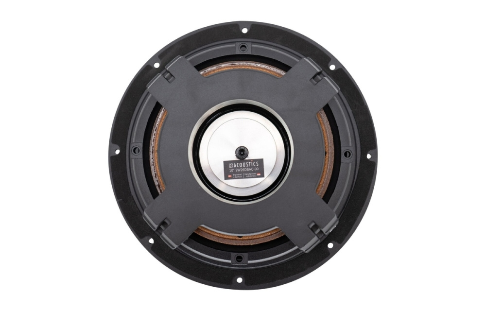 SB Acoustics SW26DBAC-00, 10 tums passiv radiator