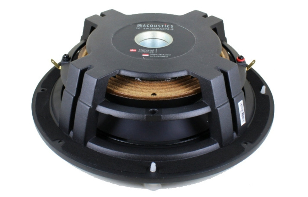 SB Acoustics SW26DBAC76-8, 10 tums baselement