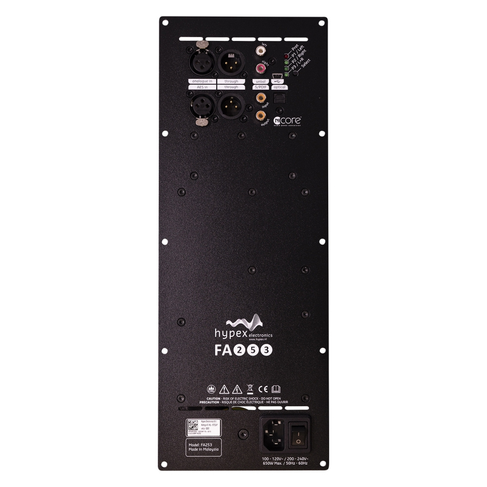 Hypex FusionAmp FA253 trekanals inbyggnadsförstärkare med DSP