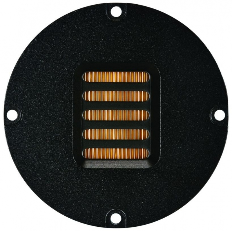 Banddiskant med en fyrkantig membranstruktur i en svart ram.