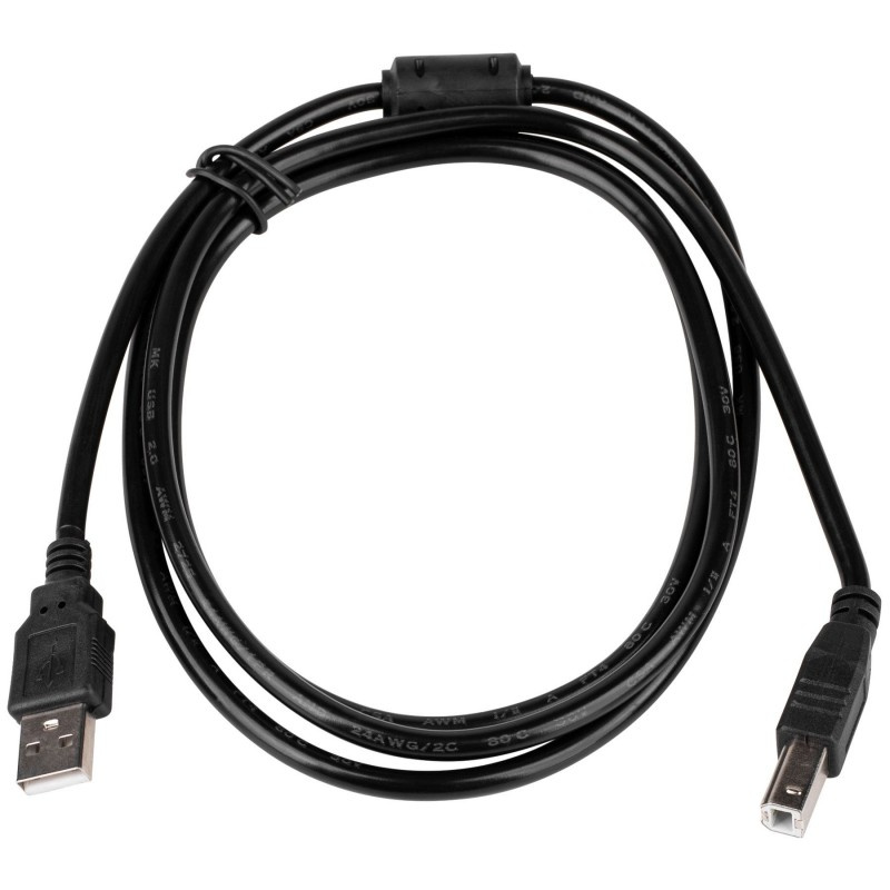 USB-kabel med två kontaktändar för anslutning.