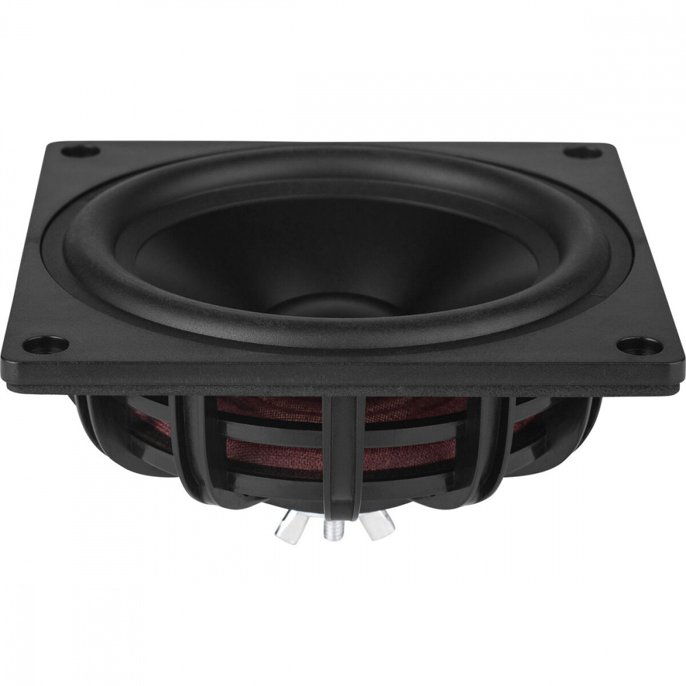 En svart 4-tums slavbas med en rund membran.