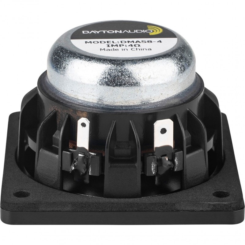 2 tum högtalare med svart plastkapsling och metallgaller.