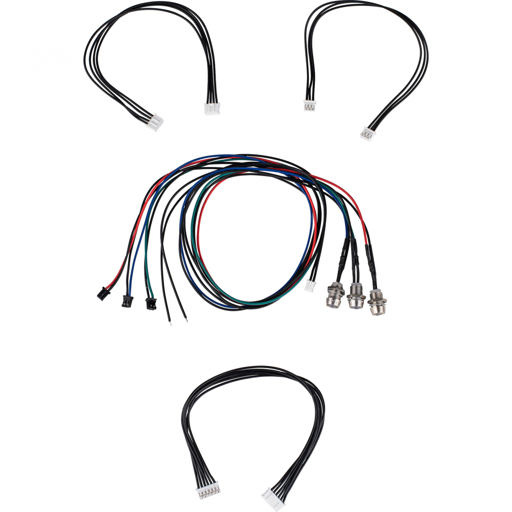 Kablageuppsättning för Dayton Audio DSPB-EC med flera kablar för anslutningar.