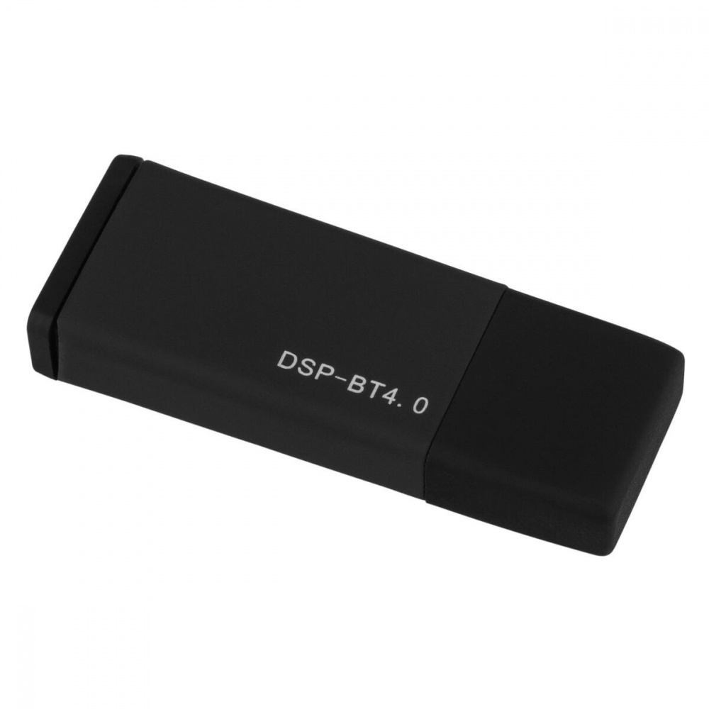 Bluetooth-adapter för Dayton Audio DSP-408, kompakt och svart design.
