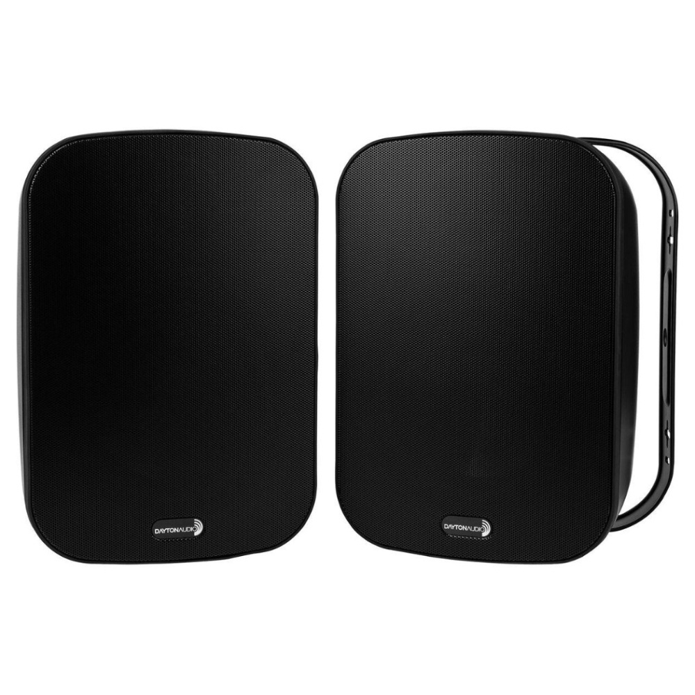 Dayton Audio IO65XTB, 6.5 tums utomhushögtalare med 70/100V-stöd, svart par