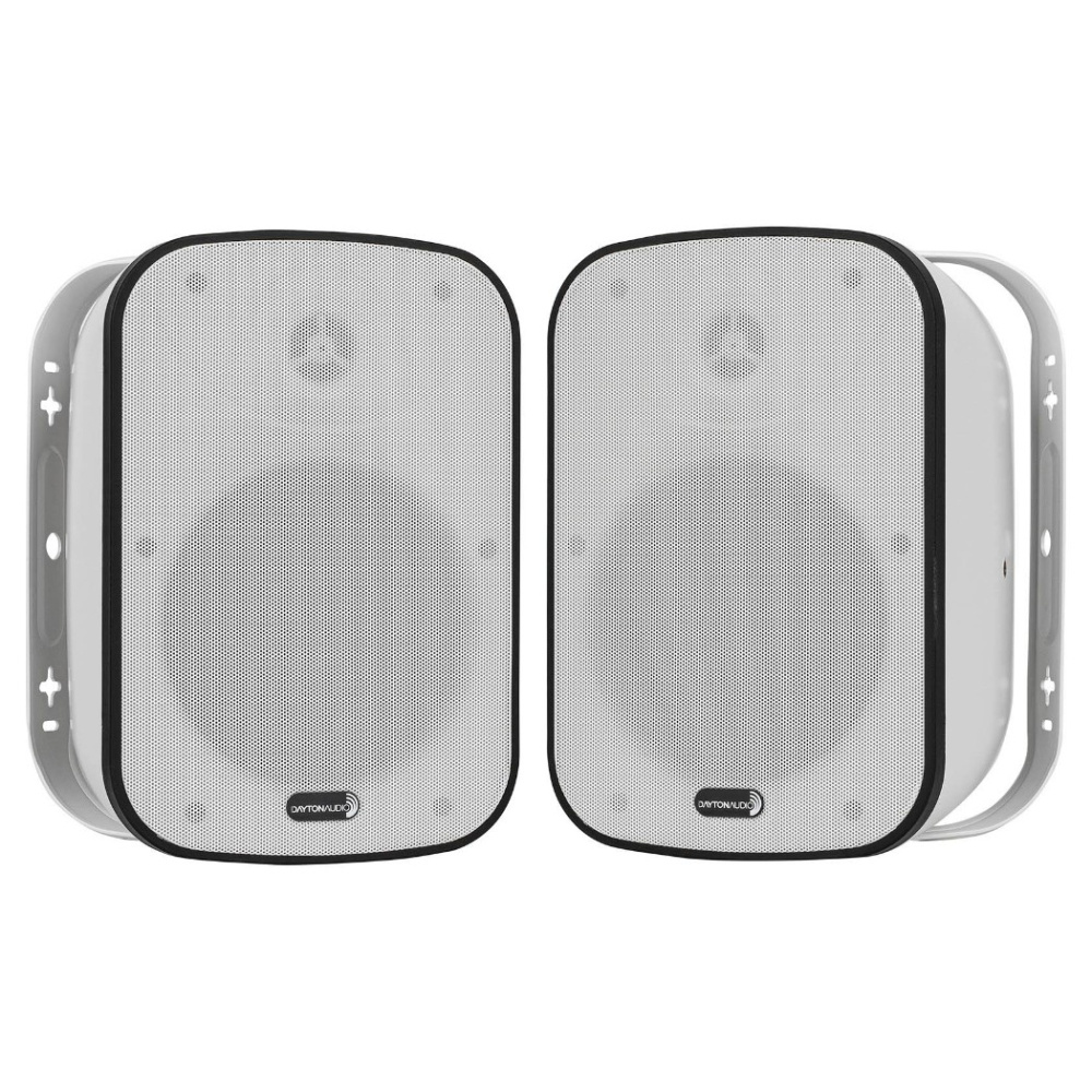 Dayton Audio IO65XTW, 6.5 tums utomhushögtalare med 70/100V-stöd, vitt par