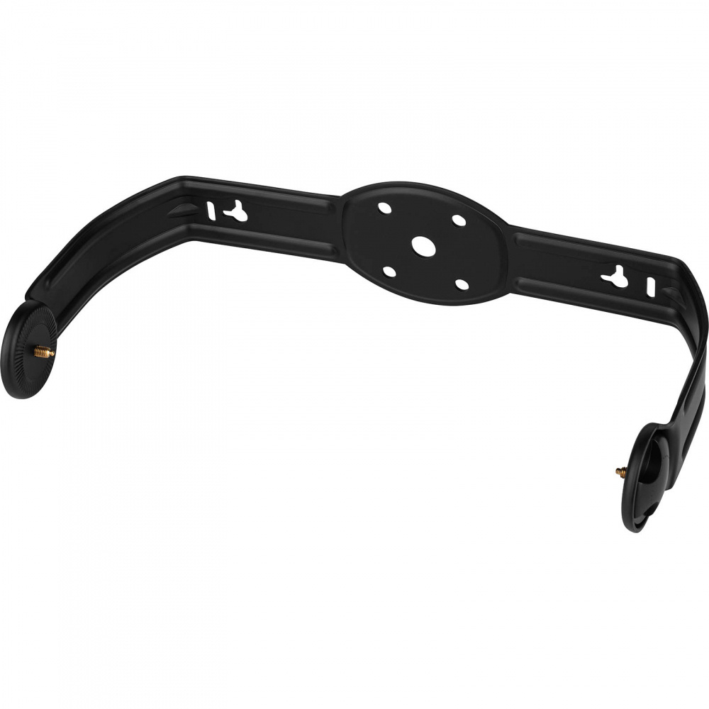 Montering för Dayton Audio IO8XTB utomhushögtalare. Svart, robust design.