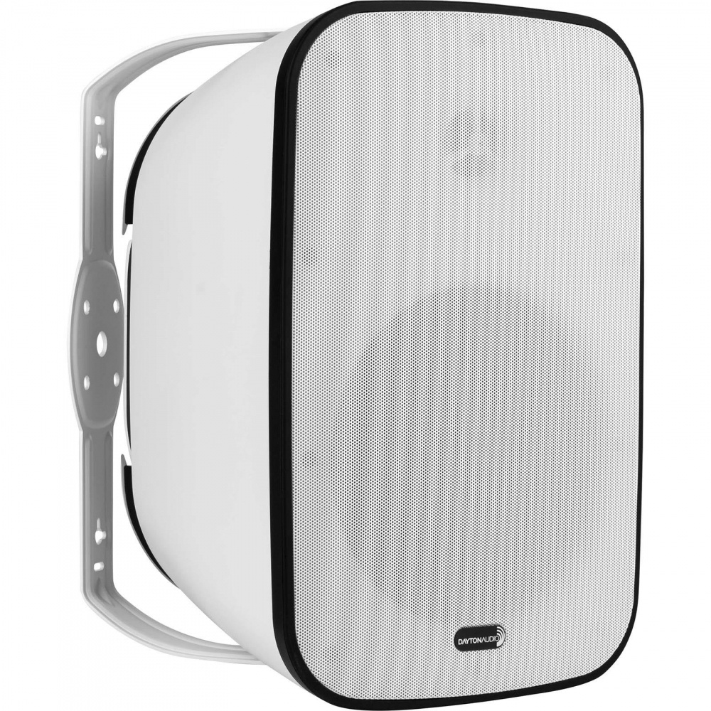 Utomhushögtalare i vitt med rundad form och galler fram. Designad för 70/100V-system.