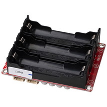 Batterihållare med plats för flera batterier, designad för KAB-förstärkare.