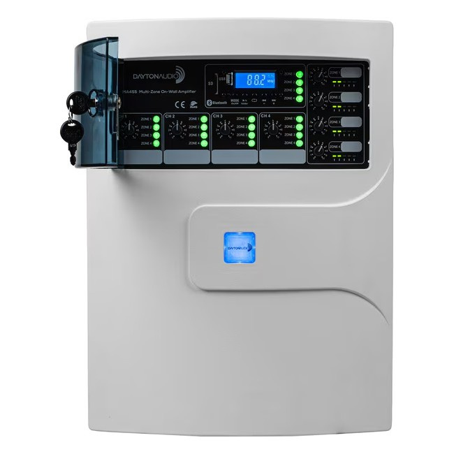 Dayton Audio MA455, väggmonterad multiroom-förstärkare