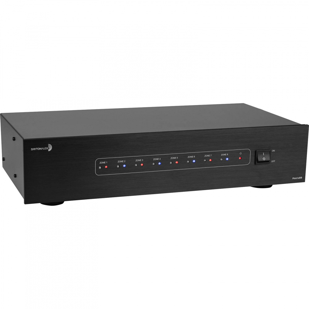 Multirum-försteg med 8 zoner, nätverksanslutning och enkel kontroll.