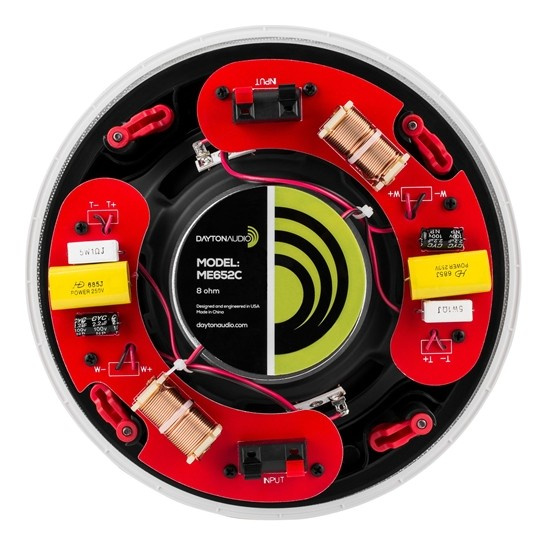 Dayton Audio ME652C, single-stereo 6.5tums inbyggnadshögtalare, styck